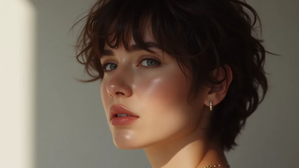 Wolf Cut with Textured Fringe