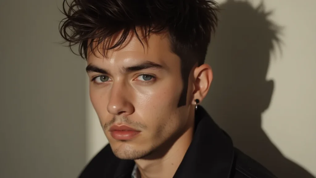 Wolf Cut with Sideburns
