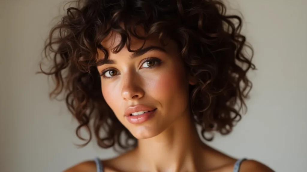 Wolf Cut with Soft, Voluminous Curls
